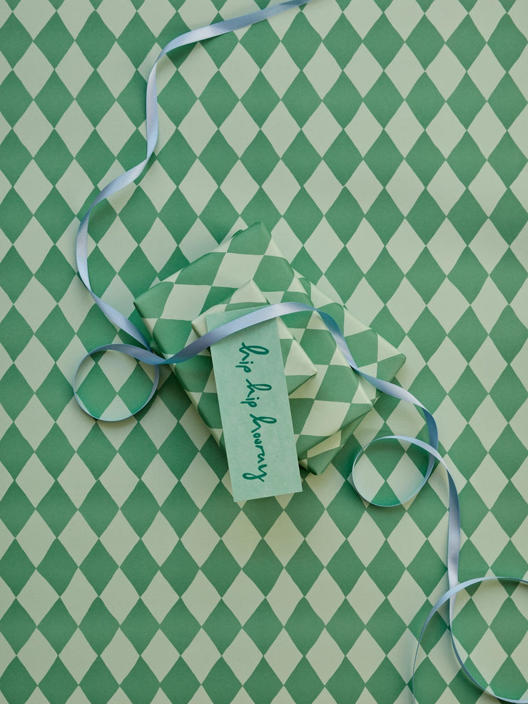 Heather Evelyn Gift Wrap - Diamond Green