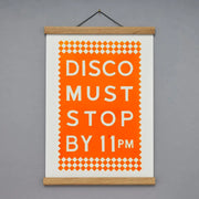 Pressed and Folded Print - Disco