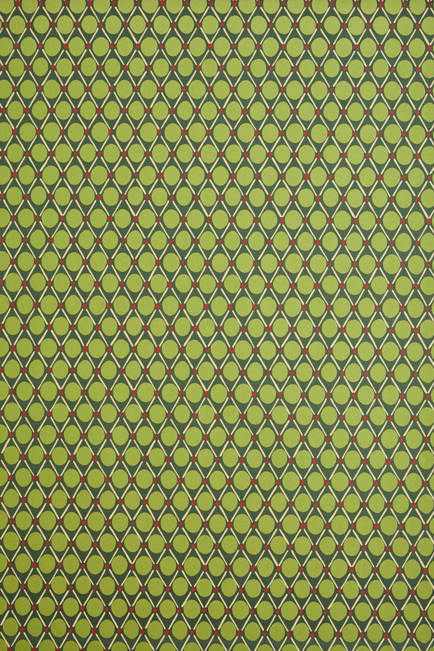 Heather Evelyn Gift Wrap - Green Diamond Dot