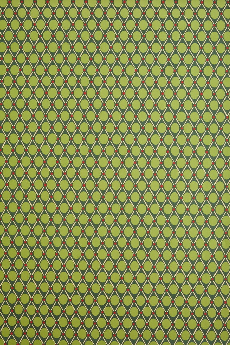 Heather Evelyn Gift Wrap - Green Diamond Dot