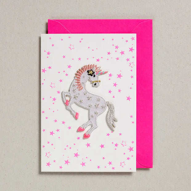 Petra Boase Iron On Patch Card  - Unicorn Stars