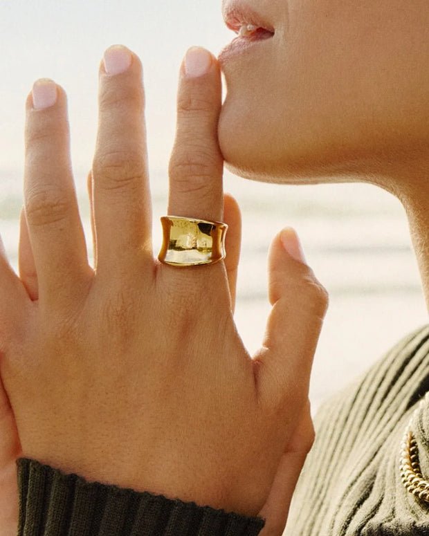 Edblad Cane Ring in Gold