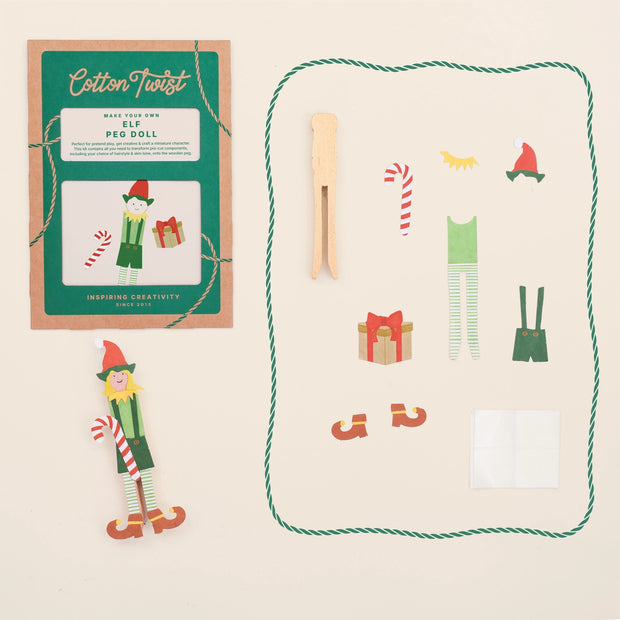 Cotton Twist Make Your Own Elf Peg Doll