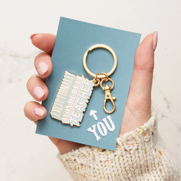 Enamel Keyring - Exceptionally Wonderful Teacher