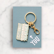 Enamel Keyring - Exceptionally Wonderful Teacher