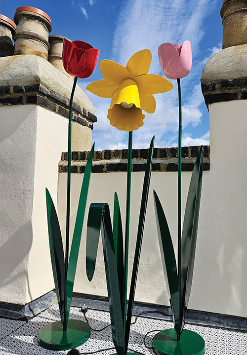 BlissHome Floor Lamp - Pink Tulip