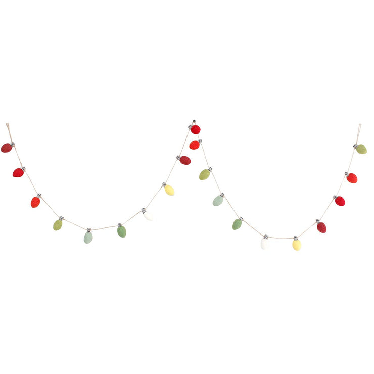 Folklore Felt Garland - Light Bulbs