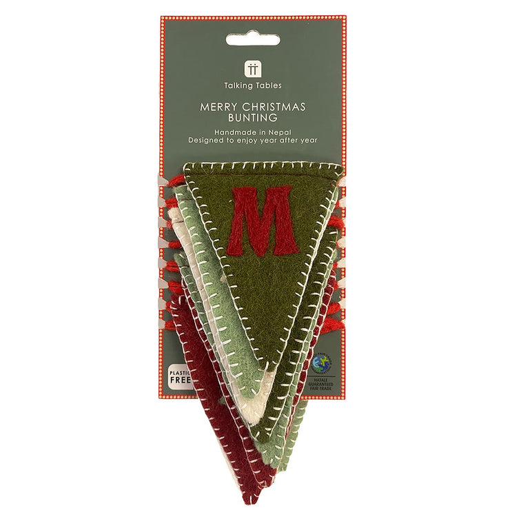 Folklore Felt Bunting - Merry Christmas