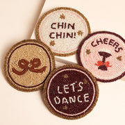 Beaded Party Coasters - Set of 4