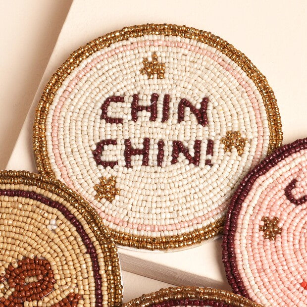 Beaded Party Coasters - Set of 4