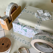 Paper Tape - Green Floral 24mm