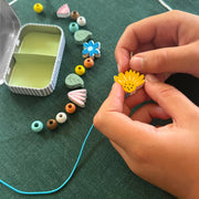 Cotton Twist Beaded Bracelet Kit - Wildflower