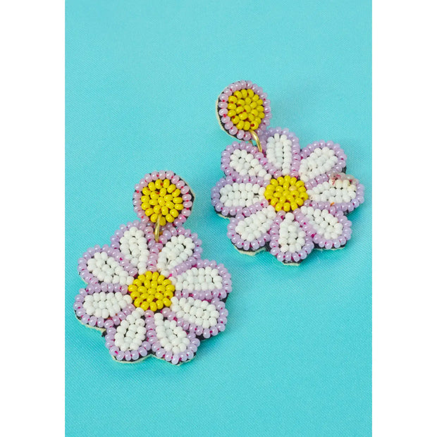 Namaste Flower Beaded Earrings