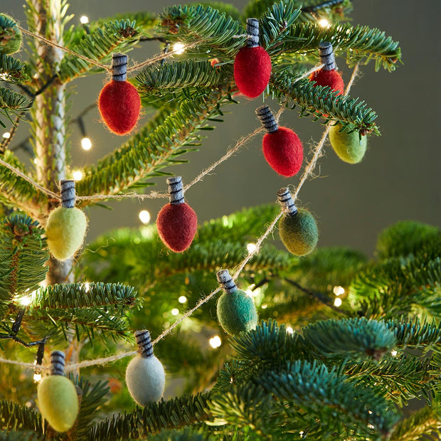 Folklore Felt Garland - Light Bulbs