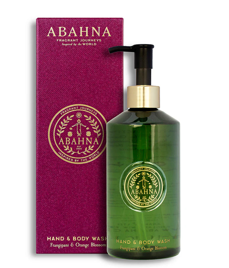 Abahna Hand & Body Wash - Frangipani & Orange Blossom