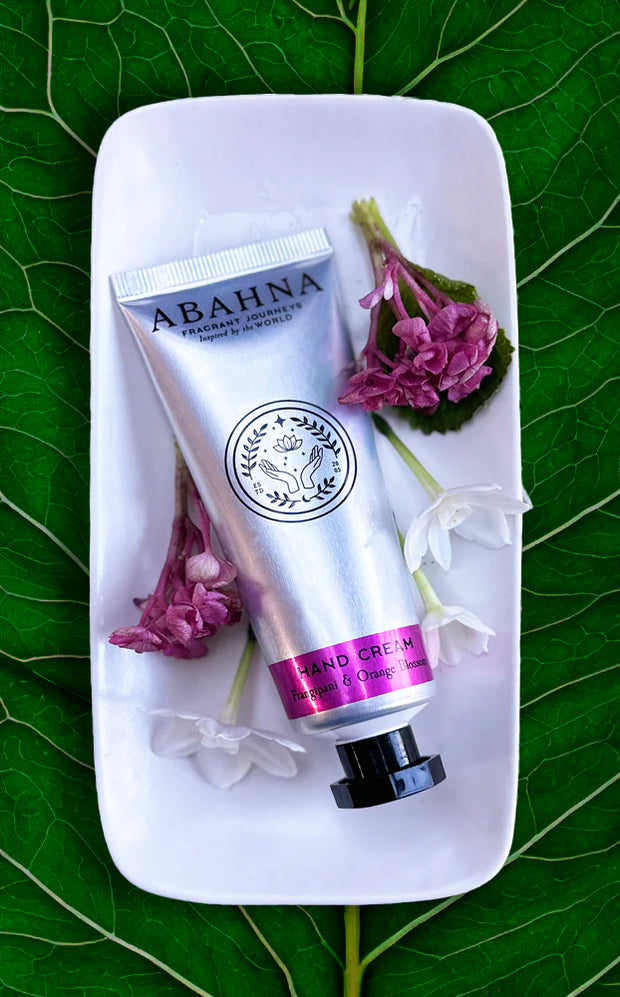 Abahna Hand Cream Tube Frangipani & Orange Blossom