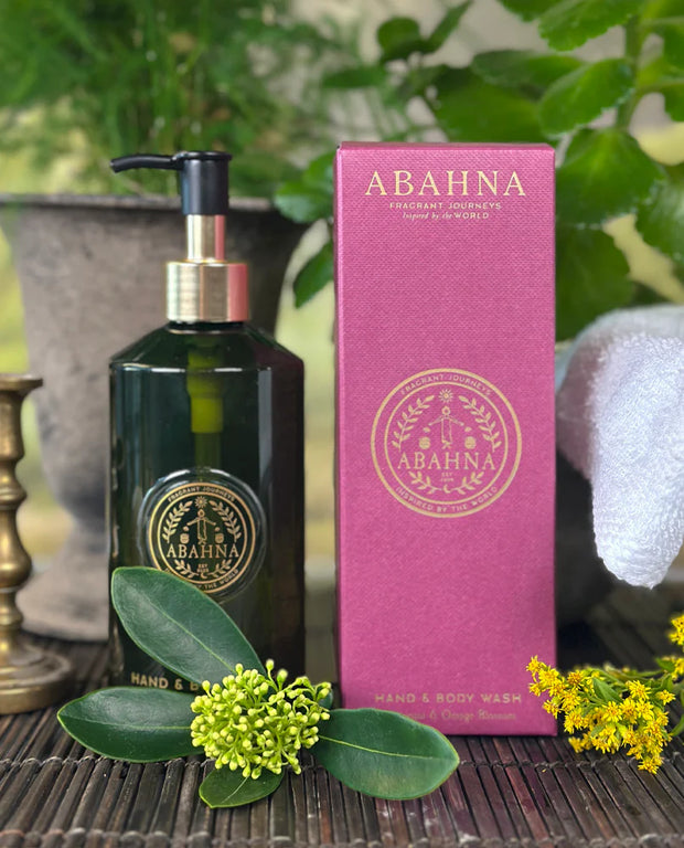 Abahna Hand & Body Wash - Frangipani & Orange Blossom