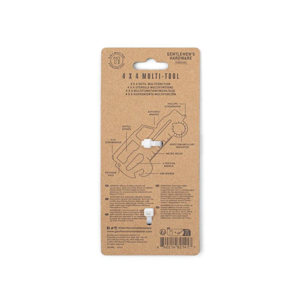 Gentlemen's Hardware 4x4 Car Credit Card Tool