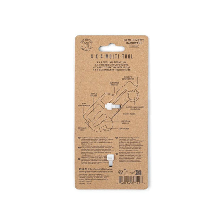 Gentlemen's Hardware 4x4 Car Credit Card Tool