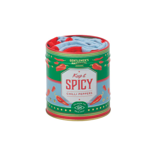 Gentlemen's Hardware Socks In A Can - Chilli Pepper Keep It Spicy