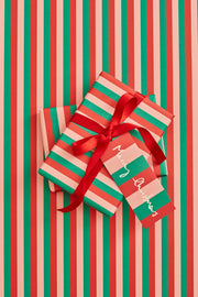 Heather Evelyn Set of 8 Gift Tags - Merry Christmas Stripe
