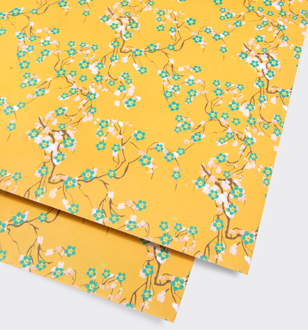 Yellow Blossom Gift Wrap