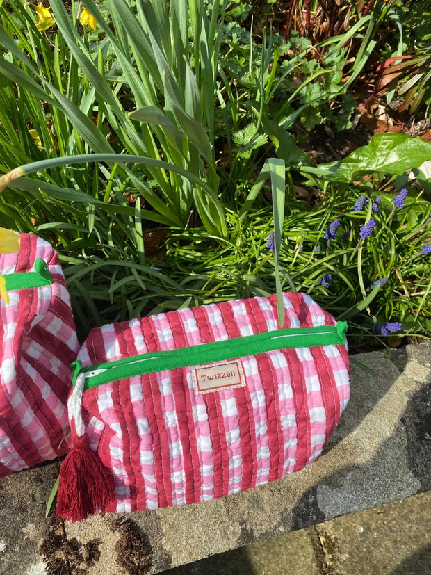 Twizzell Indian Block Print Wash Bags - Medium