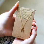 Dancing Teddy Bear Pendant Necklace