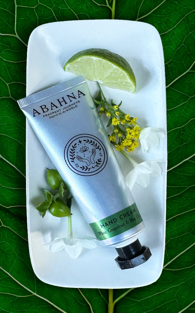 Abahna Hand Cream Tube - White Grapefruit & May Chang