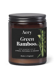 Aery Green Bamboo Jar Candle - Cypress, Patchouli & Orange