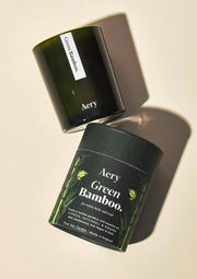 Aery Green Bamboo Scented Soy Candle - Cypress, Patchouli & Orange