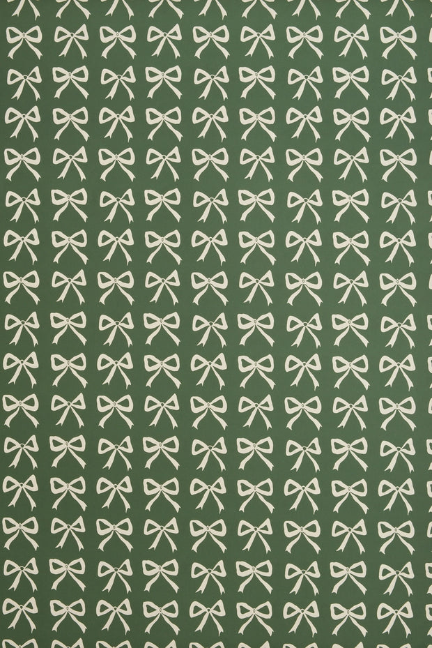 Heather Evelyn Gift Wrap - Green Bows