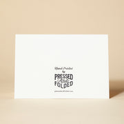 Pressed and Folded Card - Greetings From Bruton