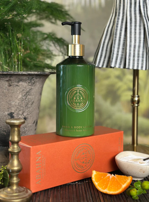 Abahna Hand & Body Lotion - Mandarin & Sicilian Bergamot