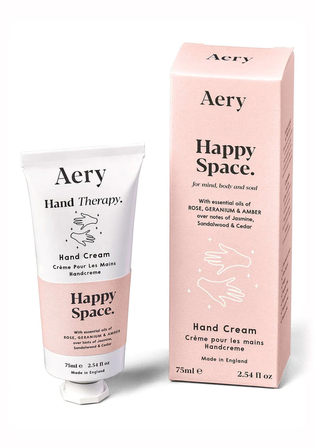 Aery Happy Space Hand Cream - Rose, Geranium & Amber