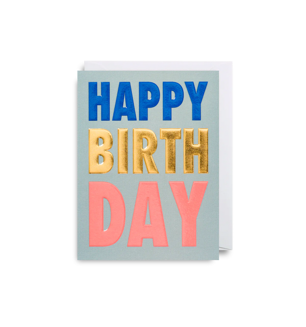 Mini Happy Birthday Card
