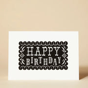 Pressed and Folded Card - Happy Birthday