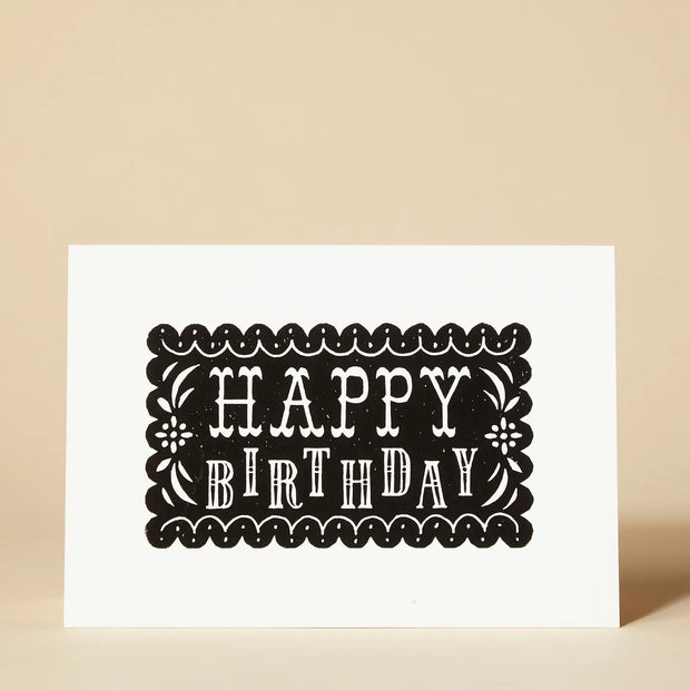 Pressed and Folded Card - Happy Birthday