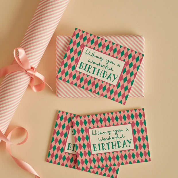 Heather Evelyn Card - Wonderful Birthday Harlequin