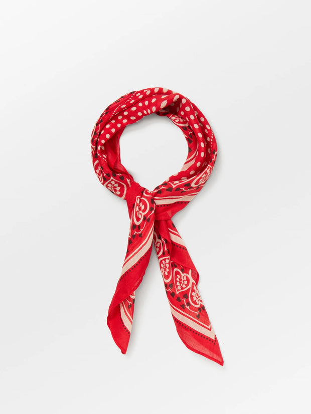 Becksondergaard Hearty Cotta Scarf - Adrenaline Red