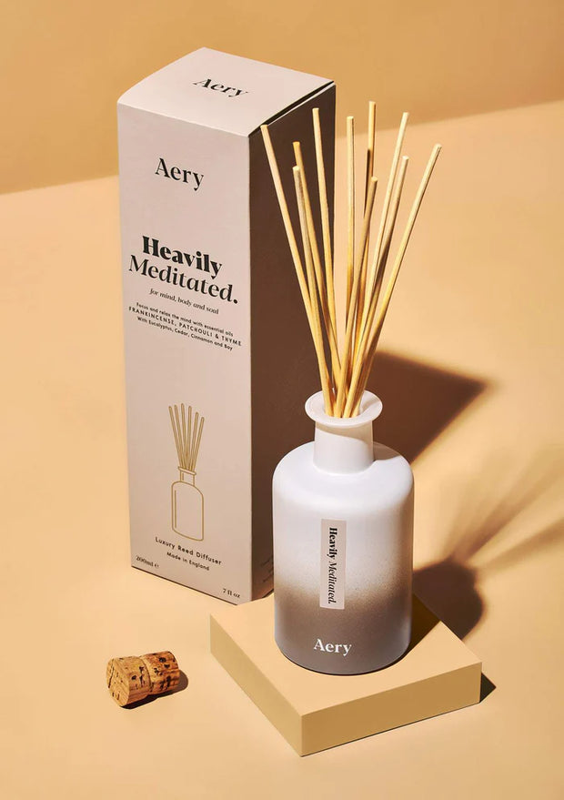 Aery Heavily Meditated Reed Diffuser - Frankincense, Patchouli & Thyme