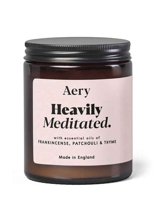 Aery Heavily Meditated Jar Candle - Frankincense, Patchouli & Thyme