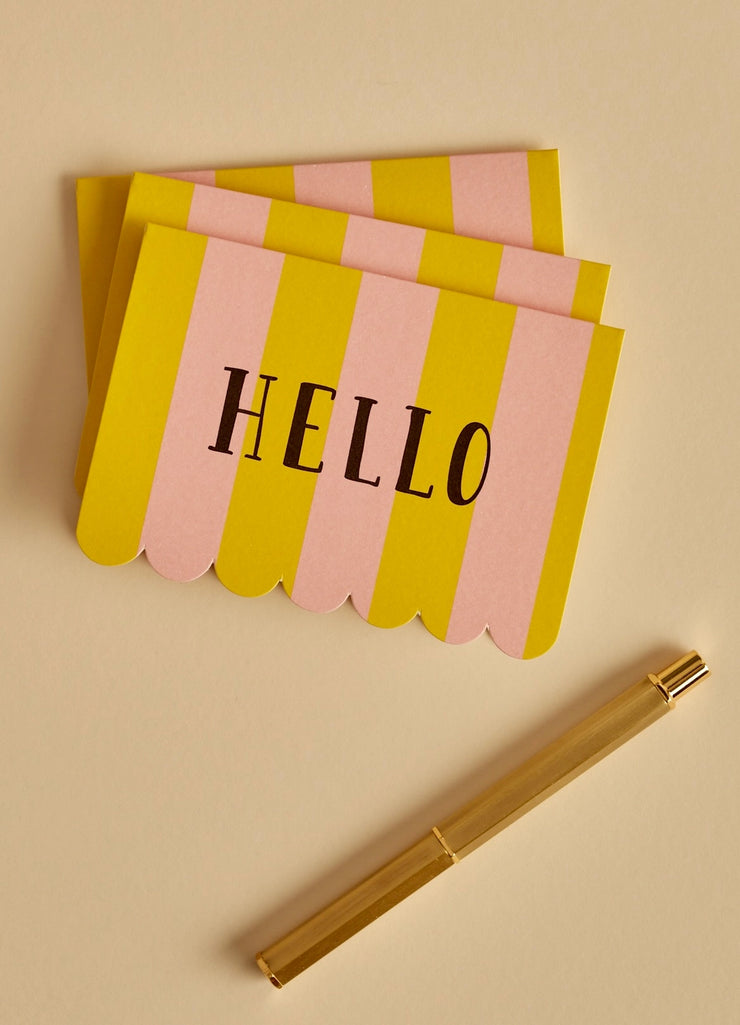 Heather Evelyn Pack of 5 Cards - Hello