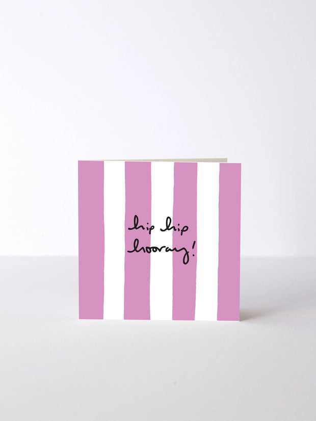 Heather Evelyn Card - Hip Hip Hooray Stripes