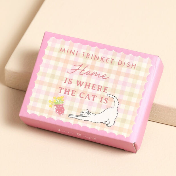 Mini Trinket Dish - Home Is Where The Cat Is