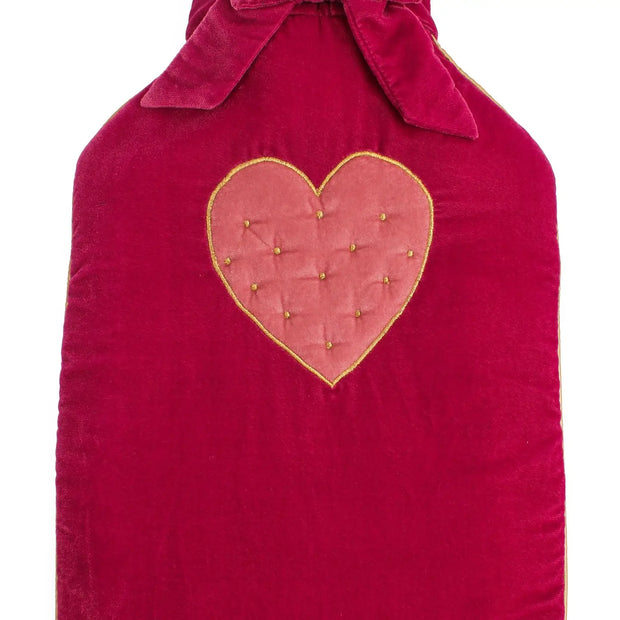 My Doris Velvet Heart Hot Water Bottles