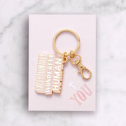 Enamel Keyring - Exceptionally Wonderful Human