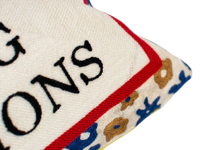 Rectangle Needlepoint Cushion - I Don't Cook