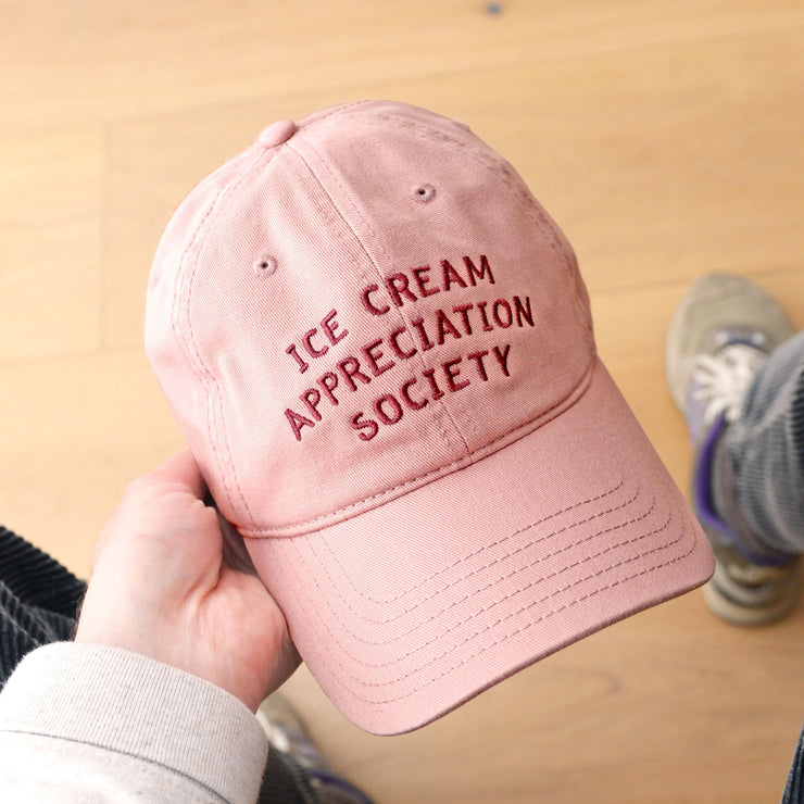 Baseball Cap - Ice Cream Appreciation Society - Dusty Rose