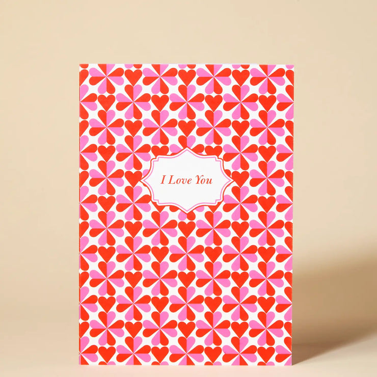Pressed and Folded Card - I Love You